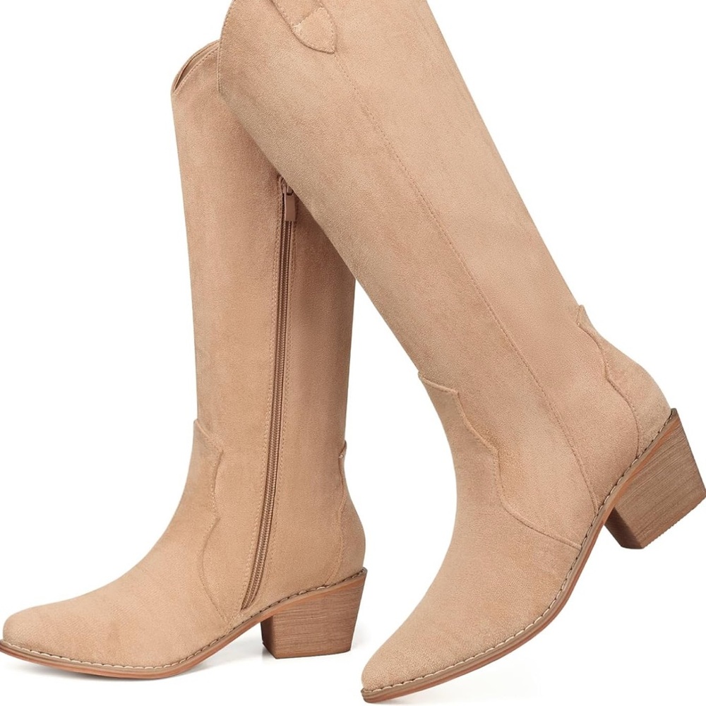 Tan Classic Cowboy Boots for Women